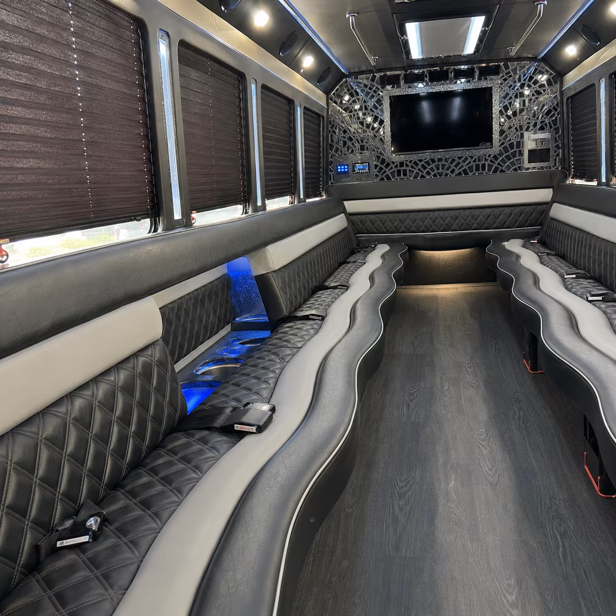 Bismarck Private Event Transportation party bus exterior