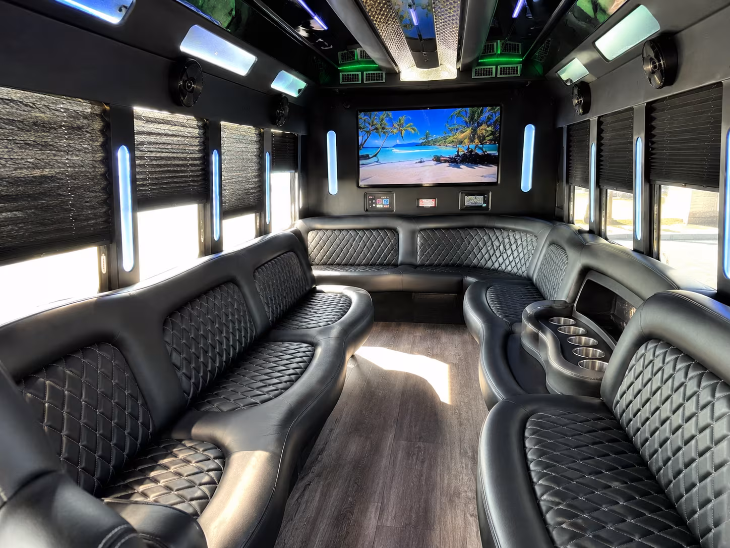Bismarck Private Event Transportation party bus exterior