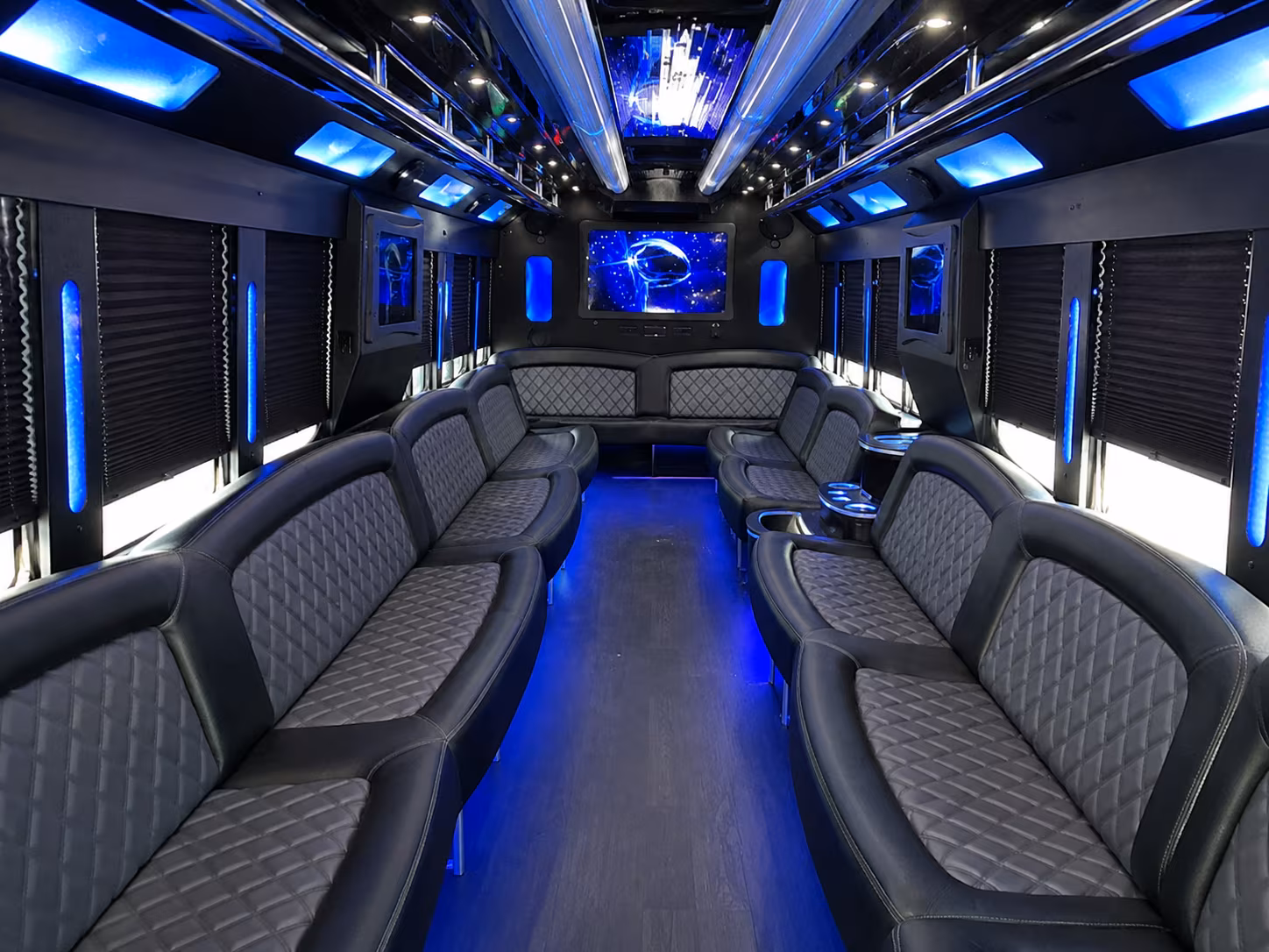 Bismarck Sporting Event Transportation party bus exterior